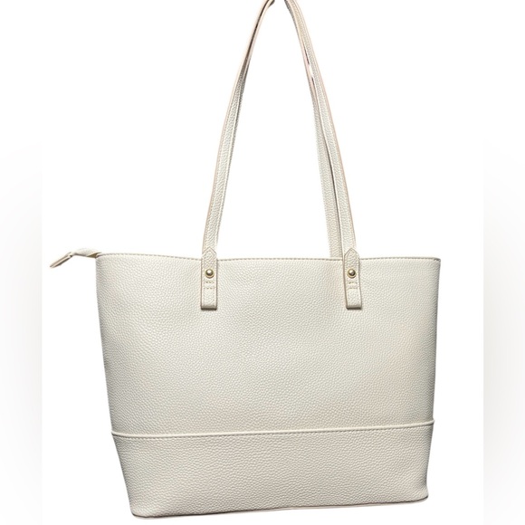 Nanette Lepore Cream Tote Bag. Comes w/ an Unbranded dust bag 💜 - Picture 4 of 8